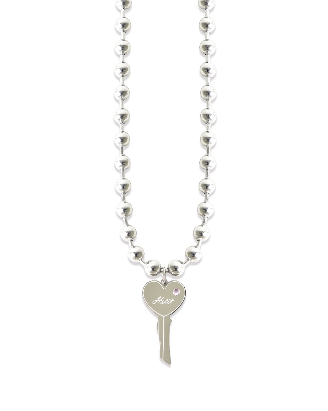 Bling Heart Key Necklace (*2 Styles)
