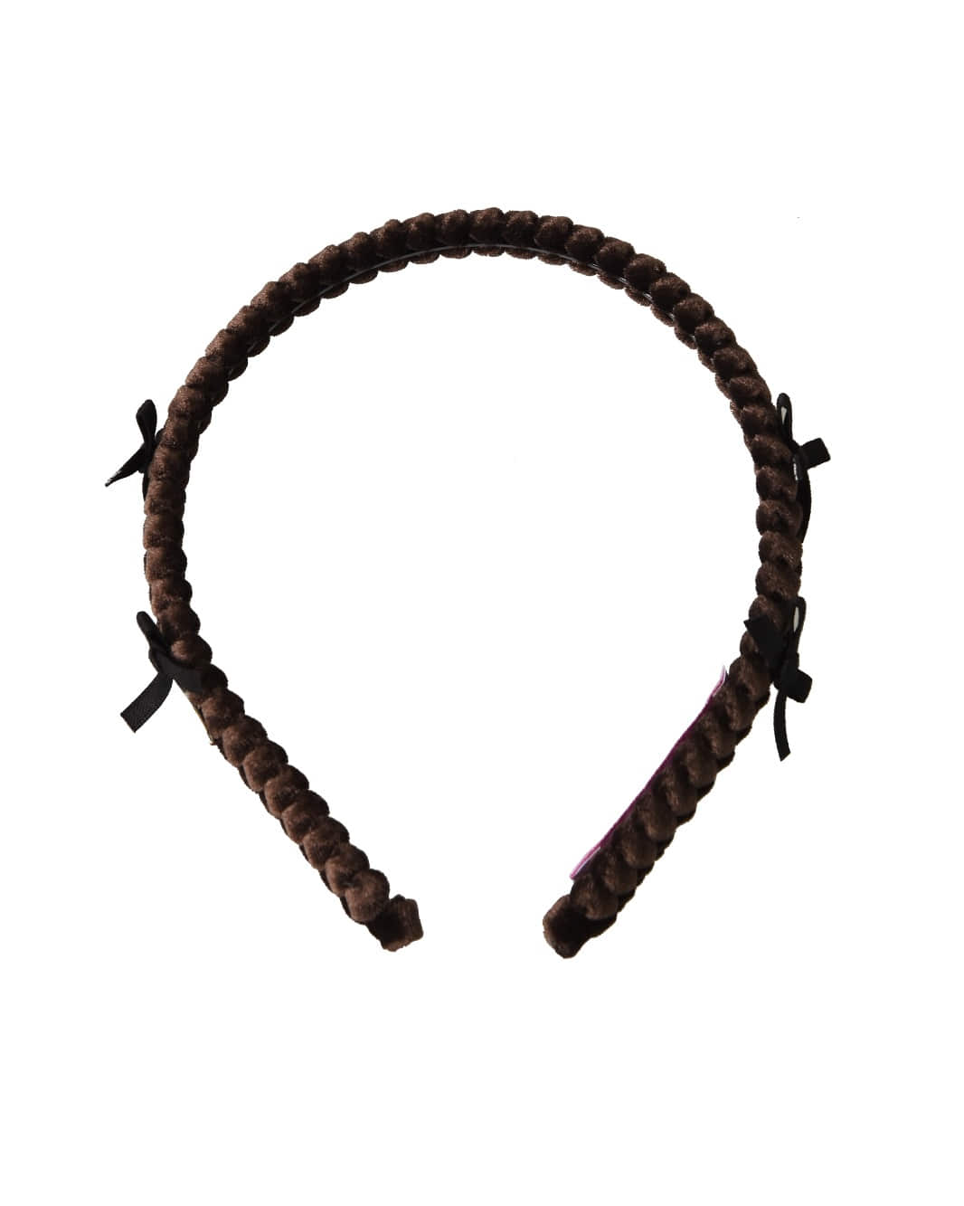 Double Ribbon Headband (Brown)