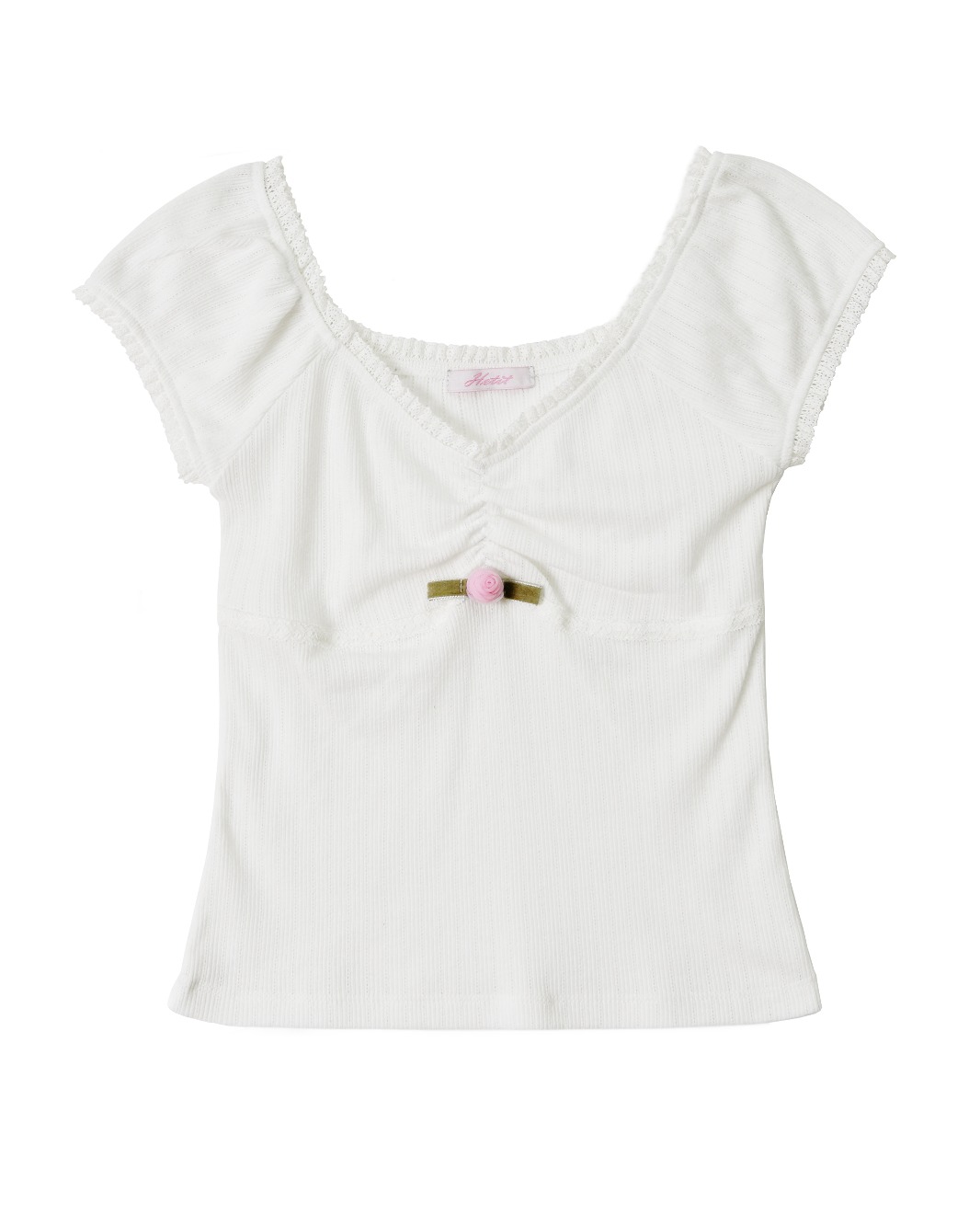 Pure Rose Cotton Top (White) (*5/20 출고 예정)
